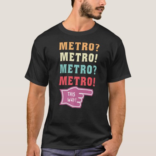 Zo kan de virale metro man meme Premium T-shirt (Voorkant)