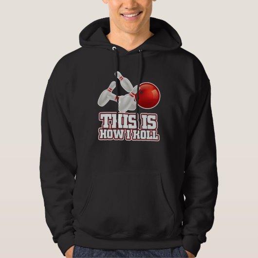 Zo kan ik Bowling Bowler Funny Gift Hoodie (Voorkant)