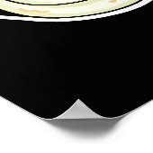 Zo kan ik Funny Sushi Roll Pun Dark BG draaien Poster (Hoek)