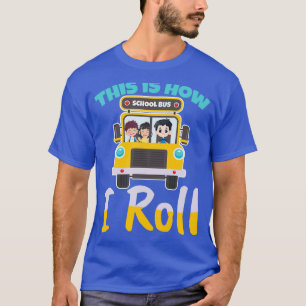 Zo kan ik schoolbusbestuurdersontwerp voor een t-shirt