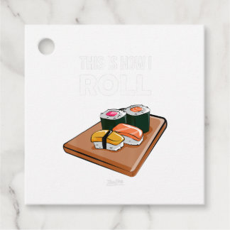 Zo kan ik Sushi Chef Funny Sushi Lover Bedankjes Labels
