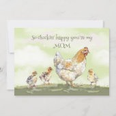 Zo Klokkend Blij Dat Je Mijn MOEDER Bent Moederdag Feestdagenkaart (Voorkant)