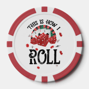 Zo laat ik Shirt zwart rollen Poker Chips