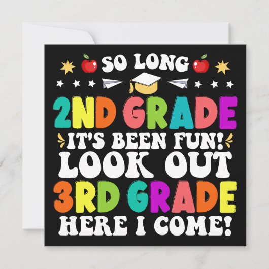 Zo lang 2e klas kijk uit 3e klas Afstuderen Aankondiging (Voorkant)