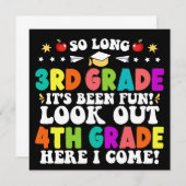 Zo lang 3e klas kijk uit 4e klas afstuderen aankondiging (Voorkant / Achterkant)