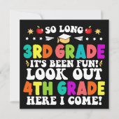 Zo lang 3e klas kijk uit 4e klas afstuderen aankondiging (Voorkant)