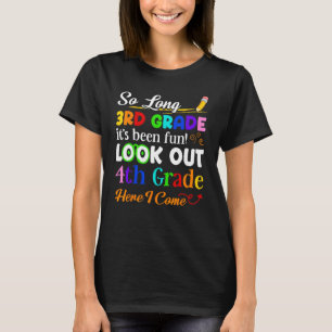 Zo lang 3e klas kijk uit kleuterschool afstuderen t-shirt