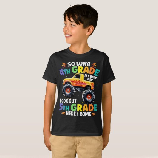 Zo lang 3e rang Afstuderen Monster Truck T-shirt (Voorkant volledig)