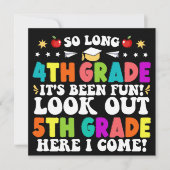 Zo lang 4e klas kijk uit 5e klas afstuderen aankondiging (Voorkant)