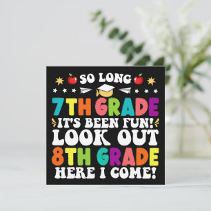 Zo lang 7e klas kijk uit 8e klas Afstuderen Aankondiging