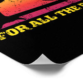 Zo lang en Bedankt voor alle visdolfijnensoep Poster (Hoek)