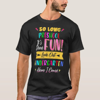 Zo lang kleuterklas kijken uit kleuterschool Afstu T-shirt