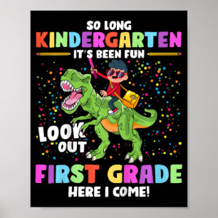 Zo lang kleuterschool Afstuderen CL 2023 Dinosauru Poster