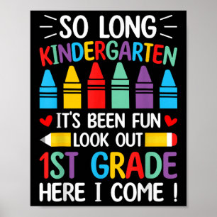 Zo lang kleuterschool Afstuderen eerste klas hier Poster