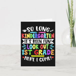 Zo lang kleuterschool blij laatste dag van school kaart