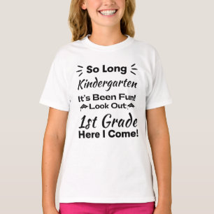 Zo lang kleuterschool is het leuk geweest! t-shirt