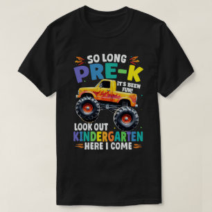 Zo lang Pre-K Afstuderen Monster Truck T-shirt