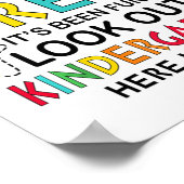 Zo lang pre-k Kindergarten hier Afstuderen vorige  Poster (Hoek)