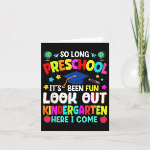 Zo lang voorschoolse Afstuderen Afstuderen Kind va Kaart