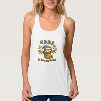 Zo langzaam als mogelijk - Cute Sloth ASAP Klassie Tanktop