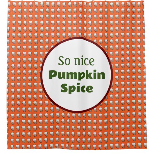 Zo lekker pompoen kruid douchegordijn (Voorkant)