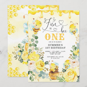 Zo leuk om één honingraat te zijn: Birthday Party Kaart