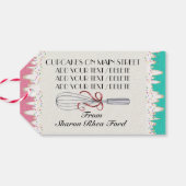 Zo lief cupcake persoonlijke of zakelijke cadeau L Cadeaulabel (Achterkant Horizontaal)