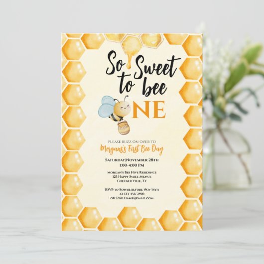 Zo lief om een meisje te zijn eerste verjaardag kaart (Staand voorkant)