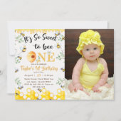 Zo lief om één uitnodiging van de verjaardagsfoto  (Voorkant)