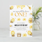 Zo lief om één verjaardagsuitnodiging te zijn kaart (Staand voorkant)