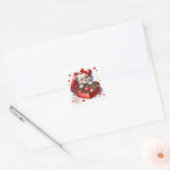Zo lieve VALENTIJN Vierkante Sticker (Envelop)