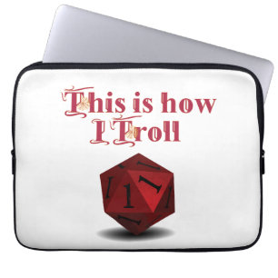 Zo maak ik me zorgen - Kritieke RPG-muis Laptop Sleeve