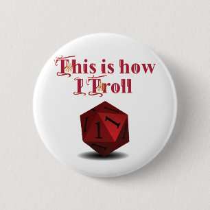 Zo maak ik me zorgen - Kritieke RPG-muis Ronde Button 5,7 Cm