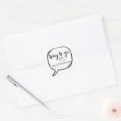 Zo moet het, Smarty McSmarterson Vierkante Sticker (Envelop)
