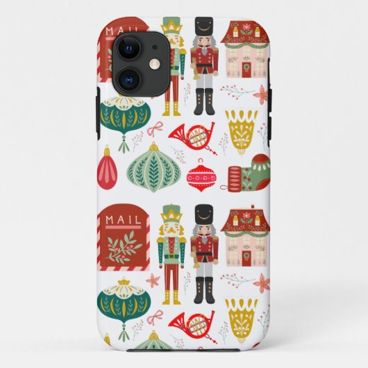 Zo mooi traditioneel Notenkraker Waterverf Rood Case-Mate iPhone Case (Achterkant)