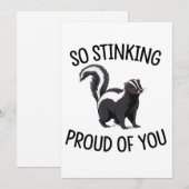 Zo ontzettend trots op je grappige stinkdier afstu kaart (Voorkant / Achterkant)