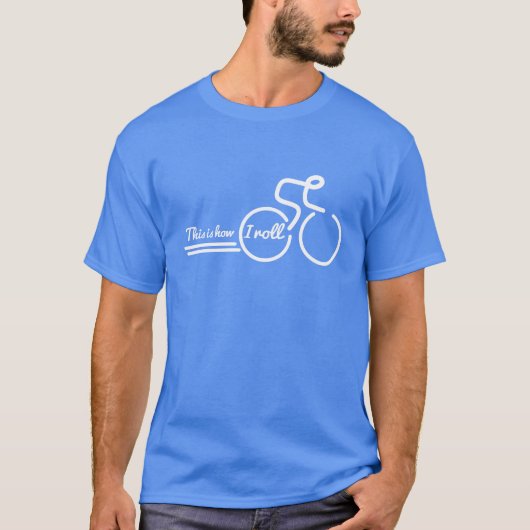 Zo rol ik fietsslogan fiets t-shirt (Voorkant)