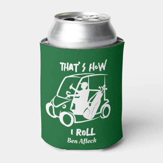 Zo rol ik golfkar Golfer Dad Beer Koozie (Blikje Voorkant)