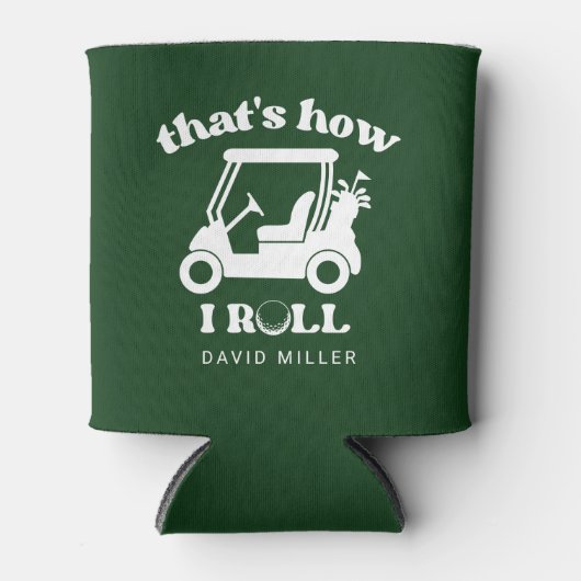 Zo rol ik golfkar Golfer Pap Blikjeskoeler (Voorkant)