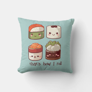 Zo rol ik Schattige Kawaii Sushi Kussen