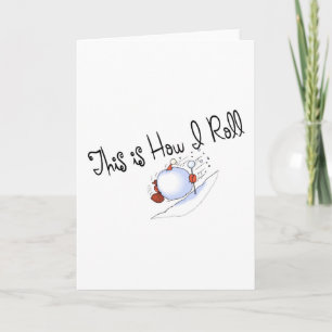 Zo rol ik Sneeuwbal Feestdagen Kaart