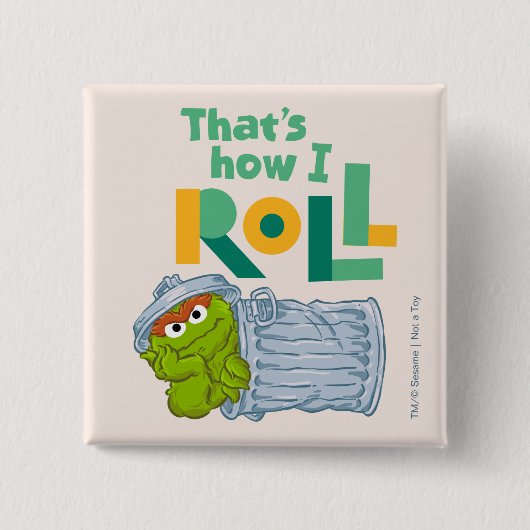 Zo Rol Ik Vierkante Button 5,1 Cm (Voorkant)