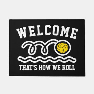 Zo rollen we grappige waterpolosport welkom deurmat