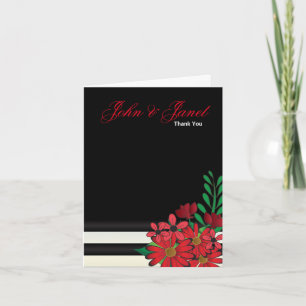 Zo rood als huwelijksbloemen kaart