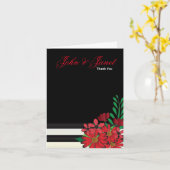 Zo rood als trouwbloemen kaart (Gele Bloem)