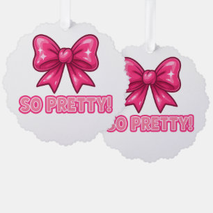 Zo roze boog - Coquette compliment vibes Ornament Kaart
