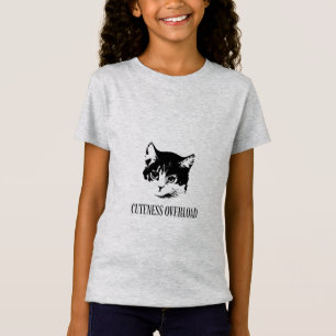 Zo schattig! Grappig kat T-shirt met een adorable 