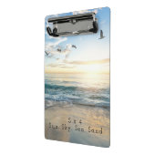 Zo, Sky. Zee. Zand. Beach Scene Mini Klembord (Angled2)