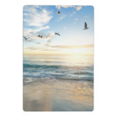 Zo, Sky. Zee. Zand. Beach Scene Mini Klembord (Achterkant)