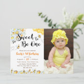 Zo Slecht Om Eén Te Zijn 1e Verjaardag Foto Kaart (Staand voorkant)